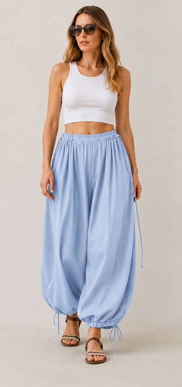 Balloon Pants styled for everyday wear